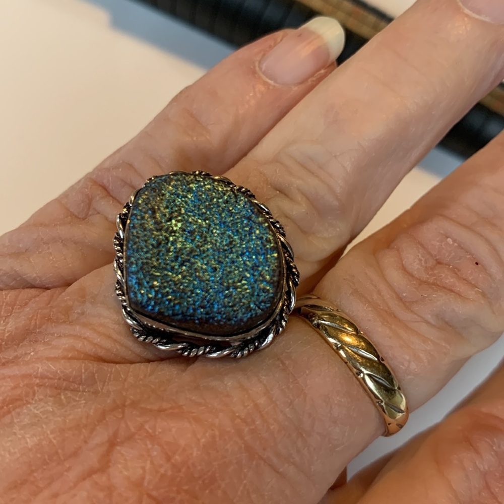 Drusy Gemstone Ring 7